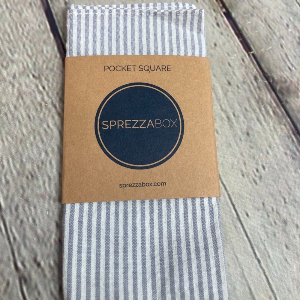 Sprezza Box Stripe Pocket Square Fold